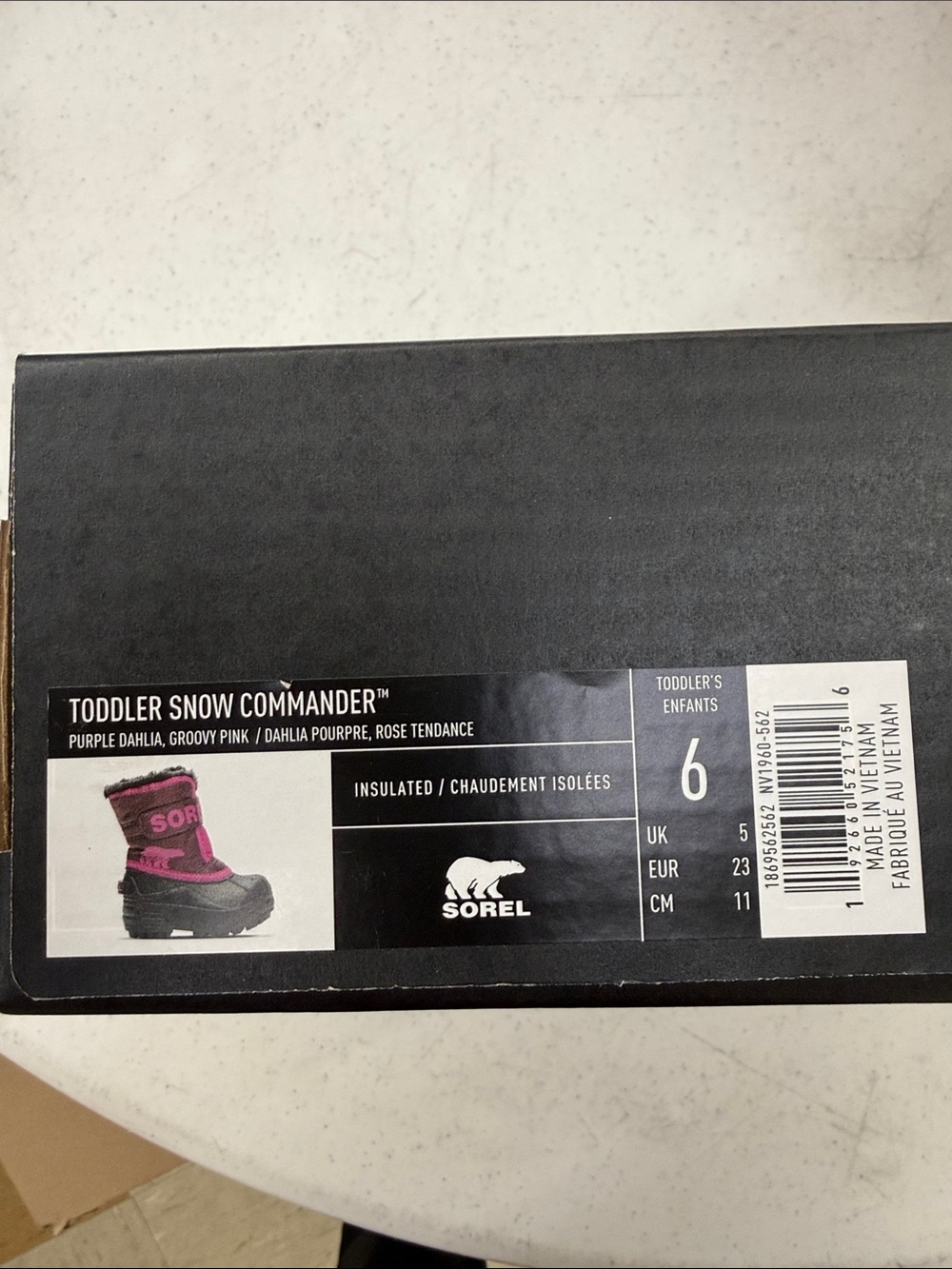 Sorel Toddler Snow Commander Boots - Purple Dahlia & Groovy Pink